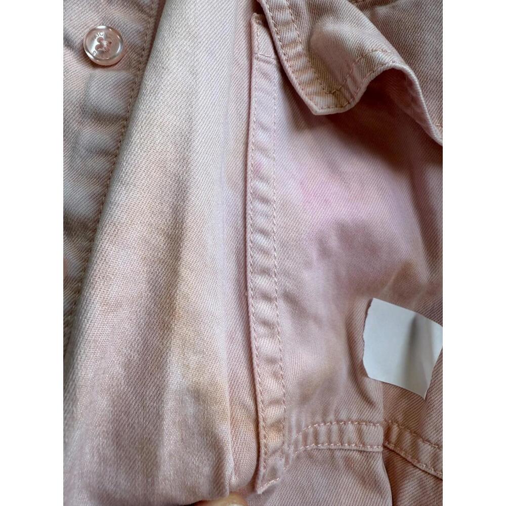 MICHAEL KORS Pink Denim Pleat Shirt Dress Size XL/TG with stains - Picture 7 of 9